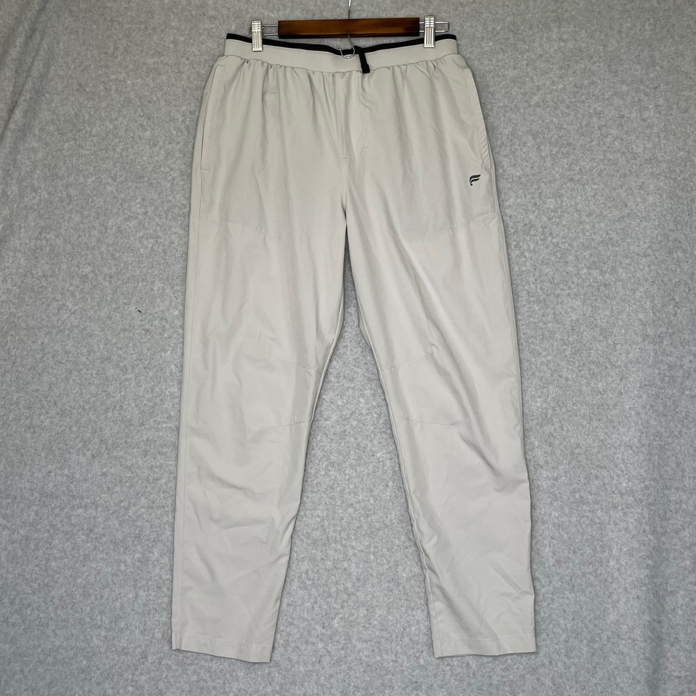 Fabletics Women's Beige Track Pants Size M | Athletic Joggers